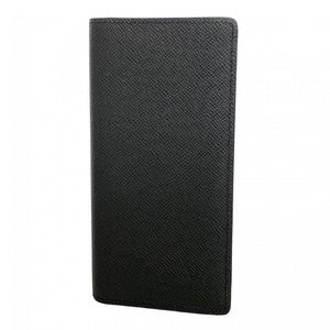 Louis Vuitton Taiga Portefeuille Brazza Long Wallet M30501 Noir Men's